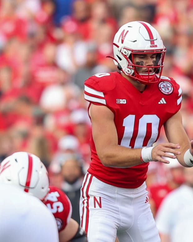 Heinrich Haarberg 2023 Nebraska football vs Northern Illinois